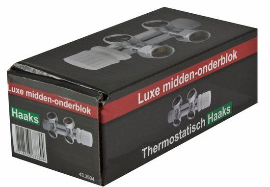 Wiesbaden Thermostatisch 3/4" Onderblok Haaks - Links - Chroom