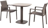 4 Seasons Outdoor Manolo 75x75x75 cm met 2x Cortina dining stoel terre