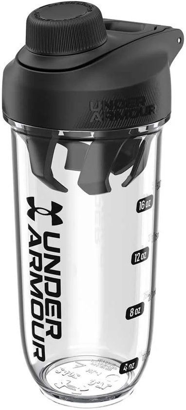 Under Armour Clarity Shakebeker 700ml Transparant/Zwart