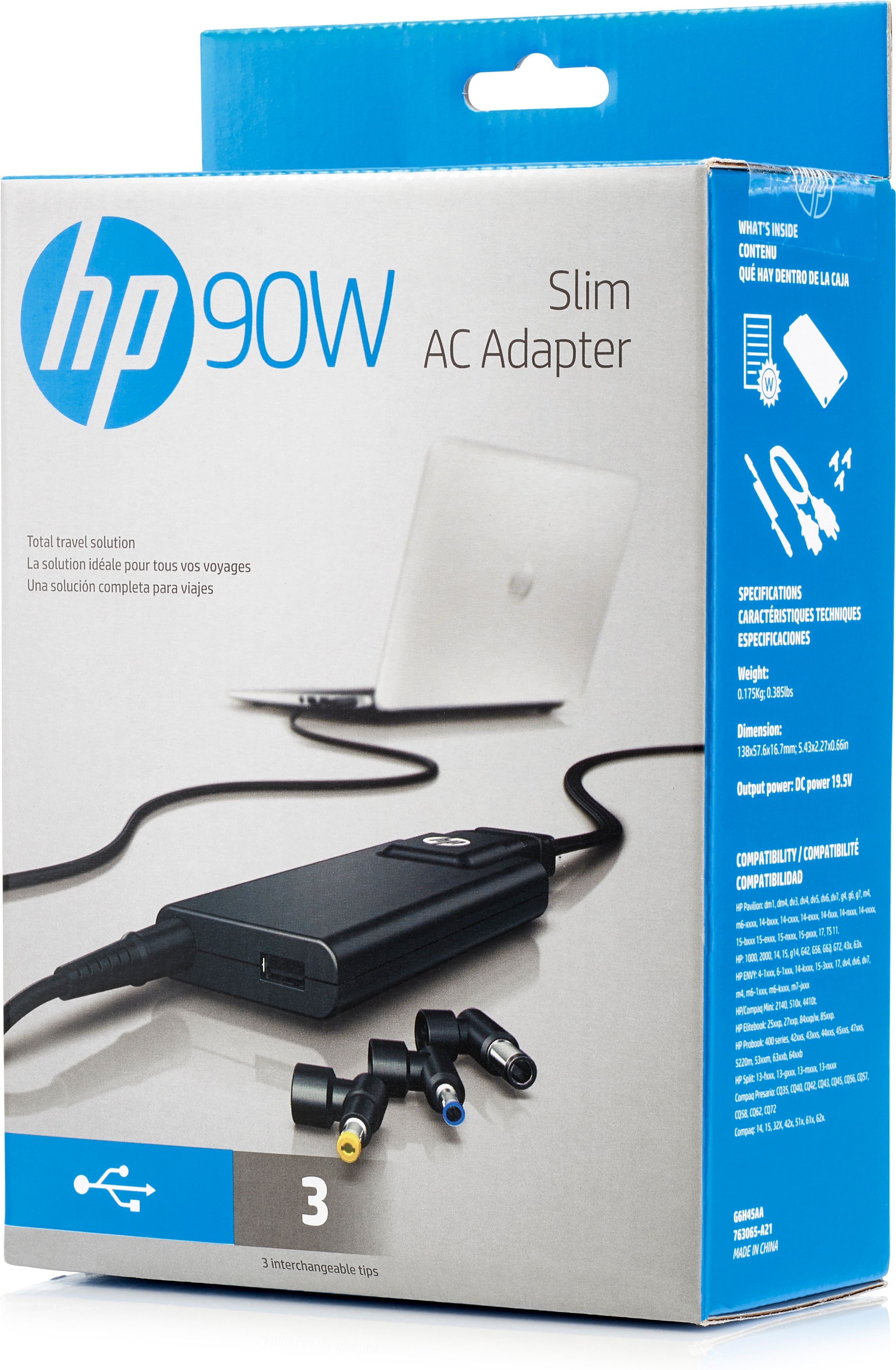 HP 90-Watt Slim netadapter - H6Y83AA#ABB