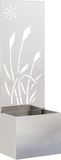 vidaXL Privacy Screen Silver 50 x 32 x 150 cm Stainless Steel
