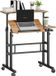HOMCOM Schrijftafel - Metaal, MDF - 70x60x120cm - Bruin