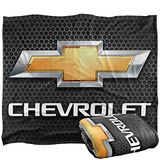 Chevy Deken Chrome Bowtie Silky Touch Super Zachte Sprei Deken, 152 x 127 cm