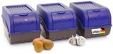 Novaliv Boîte de conservation pour pommes de terre | 3x moyen 5L | Bleu marine