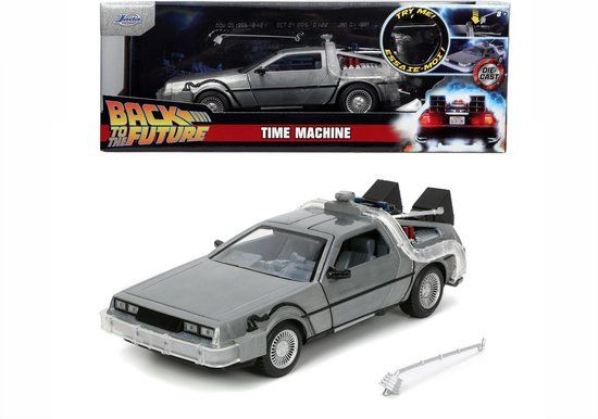 Jada Toys Time Machine - Back to the Future - 1:24 Scale Diecast Car - Colors May Vary