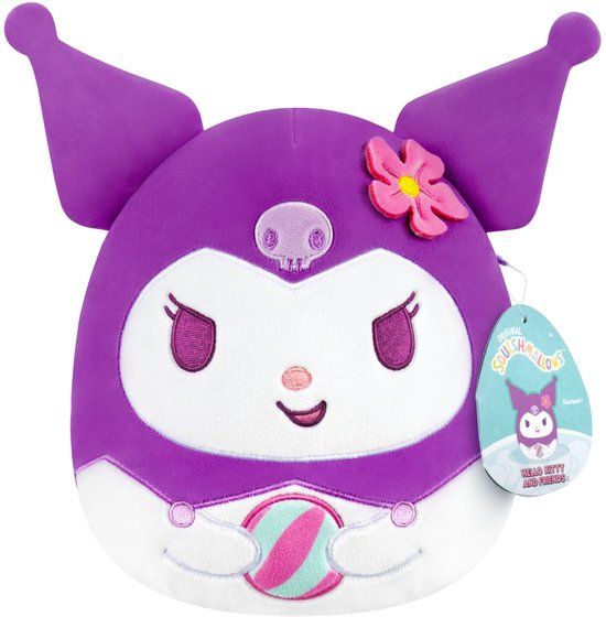 Speelgoed Squishmallows Hello Kitty and Friends Seize the Moment Kuromi Beachball 20cm Plush