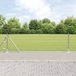 vidaXL Euro-hek met betonnen voetstuk 25 x 0,4 m gegalvaniseerd staal