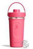 Hydro Flask - Insulated Stainless Steel Shaker Bottle 710 ml (24 oz) | Lekvrije Flip Chug drinktuit – Voor eiwitshakes & supplementen – Whisk Ball – 24 uur koud – Popstar Pink