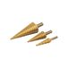 Merkloos / Sans marque Topgear conische plaatfrezen stappenboor HSS set 3x