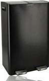 Discountershop B.V. Prullenbak 60 Liter 2x30L Afvalscheiding – Pedaalemmer RVS Zwart – Soft Close – Dubbele Vuilnisbak Keuken