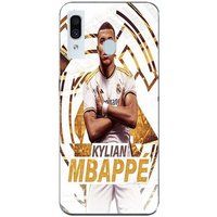 Maniacase Hoesje voor Samsung Galaxy A40 Kylian Mbappe Real Madrid behang viering