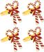 4 Pièces de Porte-Serviettes de Noël avec Nœud Papillon en Alliage Durable Facile à Nettoyer pour Décoration de Table Festive Dîners Familiaux Conviviaux