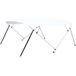 Auvent Bimini 4 Arceaux Blanc 243x(230-244)x137 cm