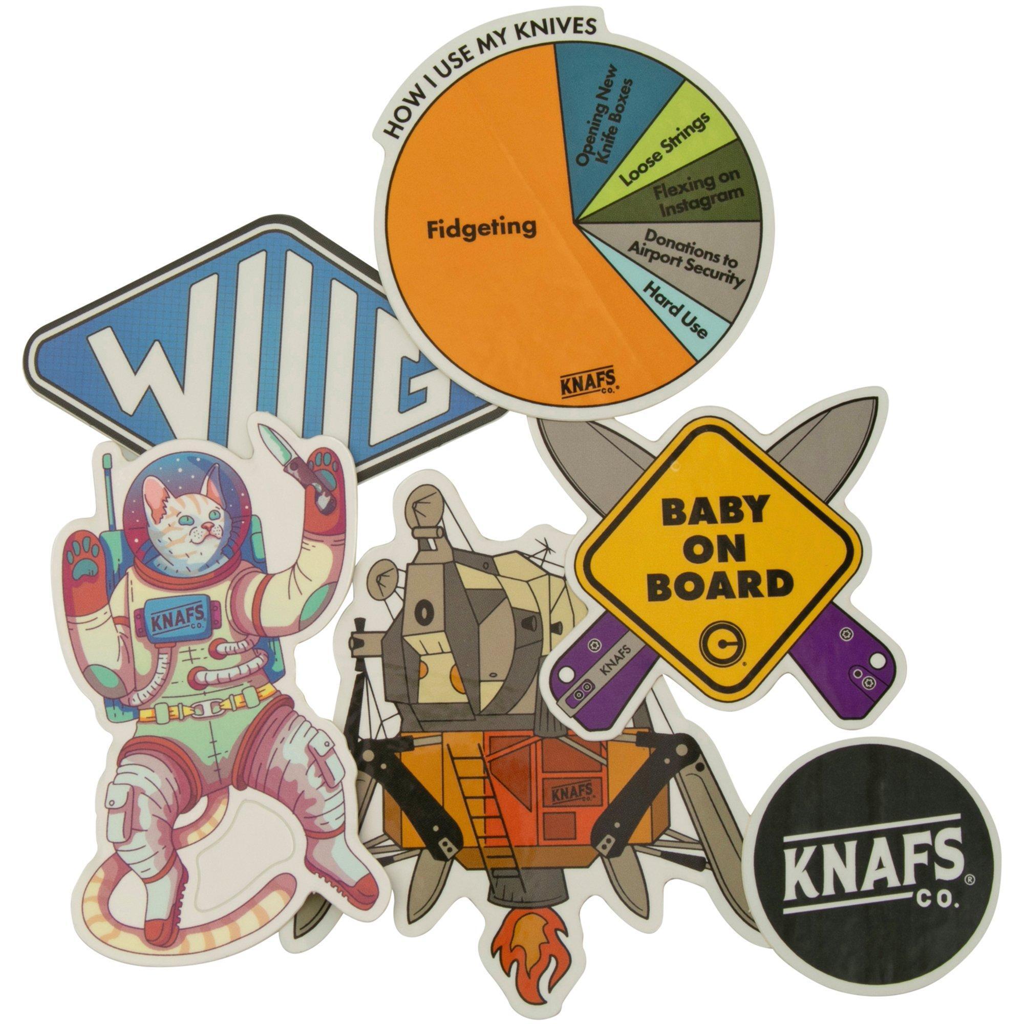 Knafs KNAFS Sticker Pack KNAFS-00106 6-delige sticker set