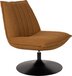 Housecraft Living Jax Fauteuil - Bruin - Design Fauteuil met Bouclé Stof