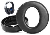 PlayStation Coussinets d'oreille de remplacement pour casque PS4 en cuir synthétique souple et mousse à mémoire de forme