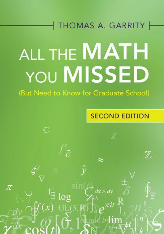 All Cambridge University Press All the Math You Missed: (But Need to Know for Graduate School) Paperback