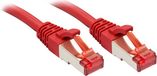 LINDY 47741 Netwerkkabel, patchkabel CAT 6 S/FTP 30.00 m Rood