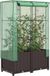 Maison Exclusive - Lit de jardin surélevé avec abri, aspect rotin, 80x40x138 cm