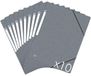 Oxford Topfile+ Kartonnen map, 3 flappen, A4, elastisch, grijs, 10 stuks