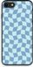 Case Company® - iPhone 8 Hoesje - Grid Blauw - Biologisch Afbreekbaar - Back Cover