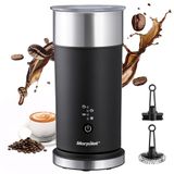 morpilot Milk Frother, automatische elektrische melkopschuimer, 4-in-1 functie, maximale capaciteit 115 ml, schuimmodus, 240 ml, warme melkmodus