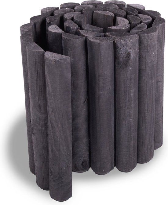 Intergard Rolborder borderrol geimpregneerd grenen zwart 180cm
