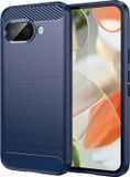 Techsuit Hoesje geschikt voor Google Pixel 9a - Carbon Silicone Back Cover - Blauw