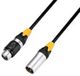 Adam Hall Cables 4 STAR DMF 0500 IP65 - DMX-kabel, Rean 3-polige XLR mannelijk naar 3-polige XLR female, zwart, 5m
