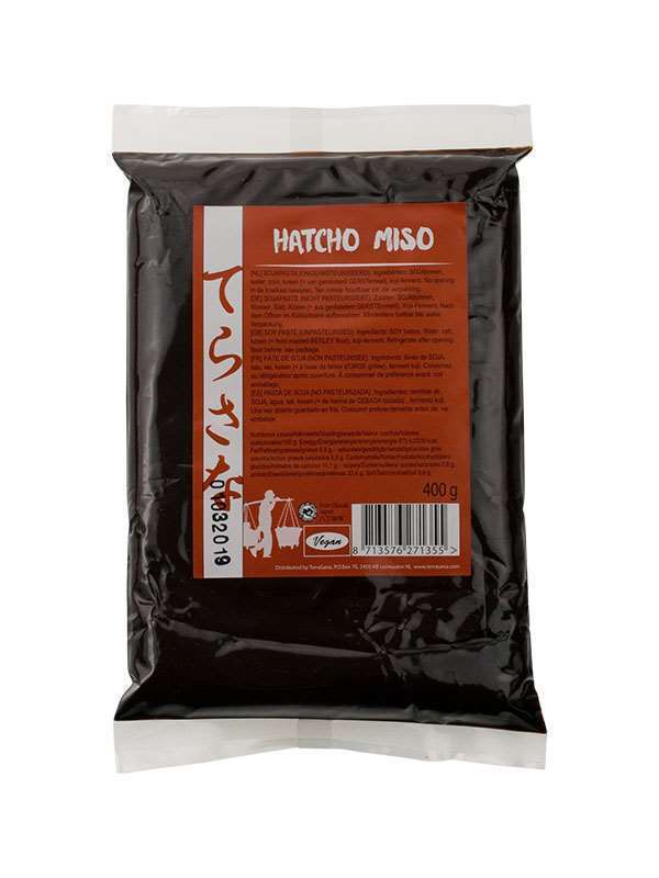 TerraSana Hatcho miso soja ongepasteuriseerd 400 G