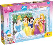 Lisciani Disney Princess dubbelzijdige puzzel 108 stukjes