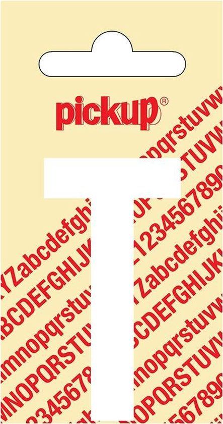Pickup Plakletter Nobel 60 mm wit T