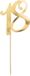Zie titel PartyDeco Taarttopper 18 goud