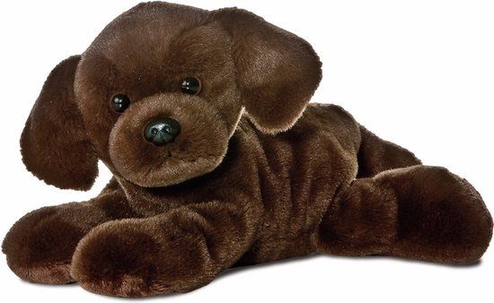 Aurora Labrador Hond Pluche Knuffel - Bruin - 20 cm