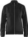 Blåkläder Dames service sweatshirt met rits 3394-2526 - Zwart/Donkergrijs - S