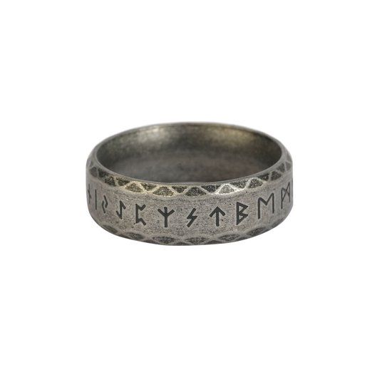 etNox Runen Unisex Ring - zilverkleurig