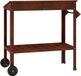 vidaXL Pottafel met Wielen Roestkleurig 96 x 50 x 89 cm weervast staal