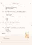 Merkloos Babyshower quiz A5, 20 kaarten met antwoordvel