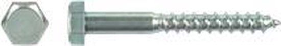 pgb-Europe PGB-Fasteners Houtdraadbout DIN 571 M8x50 Verzinkt Staal 200 Stuks