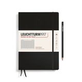 Leuchtturm1917 B5 Composition Notitieboek met harde kaft Squared/Geruit Black
