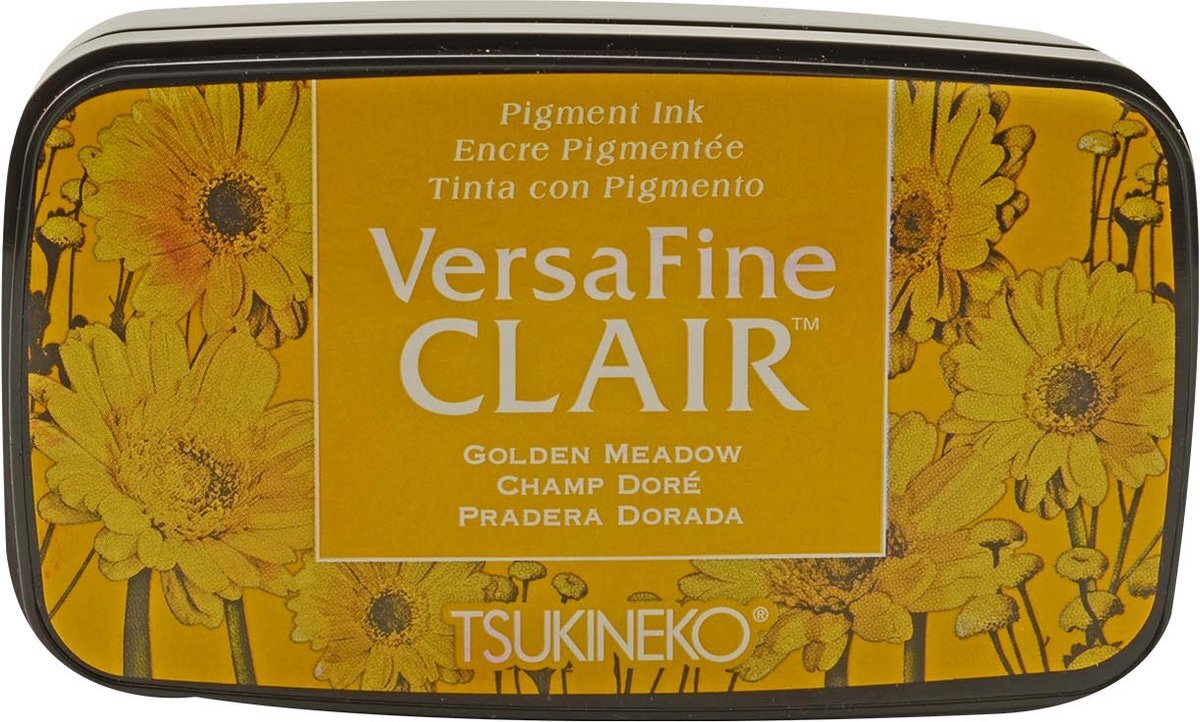 Tsukineko VF-CLA-951 Versafine Clair Stempelkussen Golden Meadow - pigment inkt koren geel