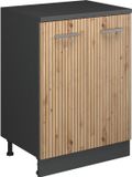 Vicco Uitbreidingskast Rion, Artisanaal eiken/Antraciet, 60 x 46 cm