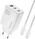 Dudao 65W Wandlader Voor Telefoons 1 Usb-C Met Pd-Kabel