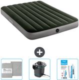 Intex Luchtbed - Twijfelaar - 137 x 191 x 25 cm - Groen