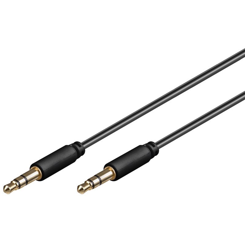Goobay 69116 - Audio kabel - 0,5 m - Zwart