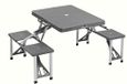 Cao Camping Picknick-koffertafel, blauw (grijs), 85 x 65 x 67 cm