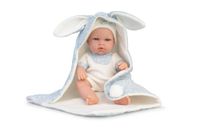 My Sweet Love - 33 cm pop met stevige body met lichtblauwe deken, gebreide kleding en accessoires, gemaakt in Spanje, voor meisjes vanaf 2 jaar, beroemde MYW05000