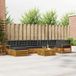 vidaXL - Acacia Hout Loungeset - Natuurlijk en Antraciet