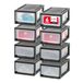 IRIS USA, 6 l Kunststof lade-organizers, set van 8 stapelbare units met schuiflades