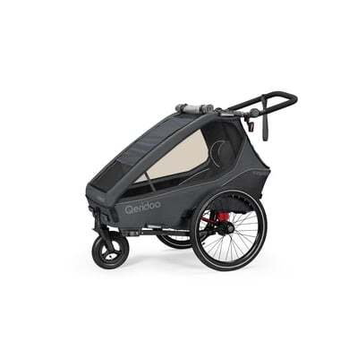 Qeridoo ® kinderfietskar Kidgoo1 Steel Grey Collectie 2023